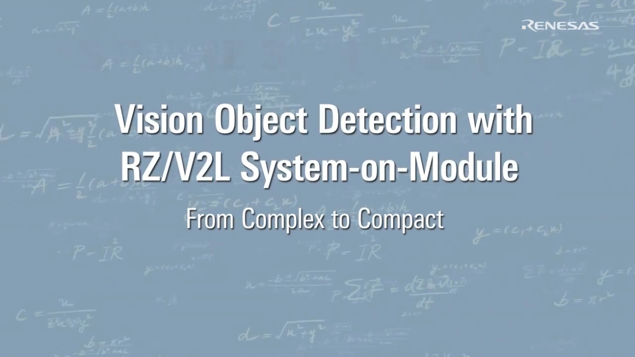 AI Vision Object Detection with RZ/V2L System on Module