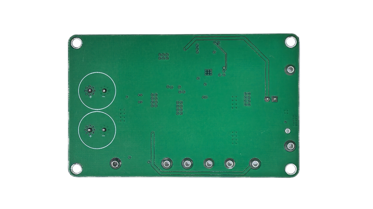 电表专用降压升压应急电源参考设计板 – 底视图