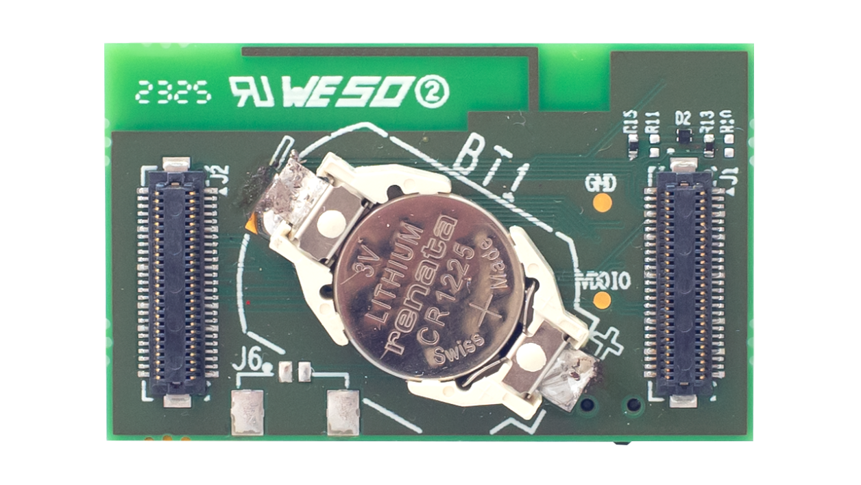 DA14594-00O9DB-P Development Board with Battery - Bottom