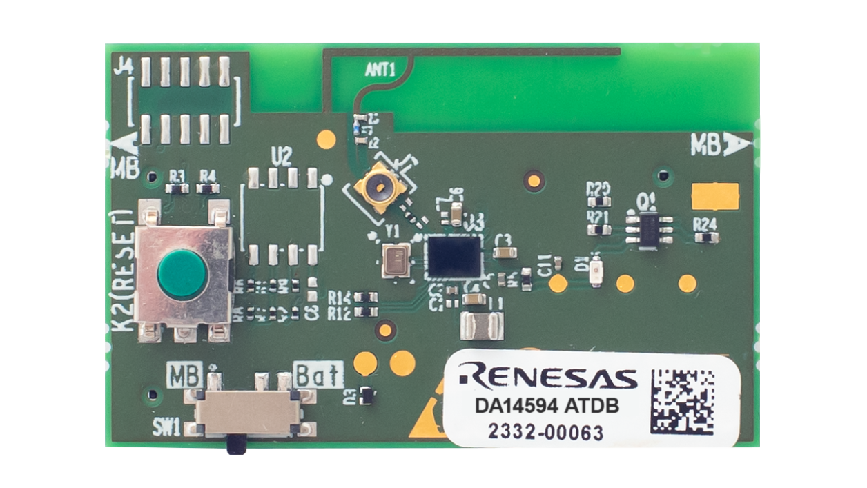DA14594-00O9DB-P Development Board - Top