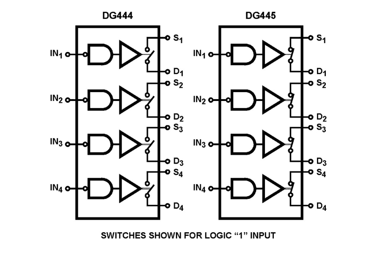 DG444_DG445 Functional Diagram