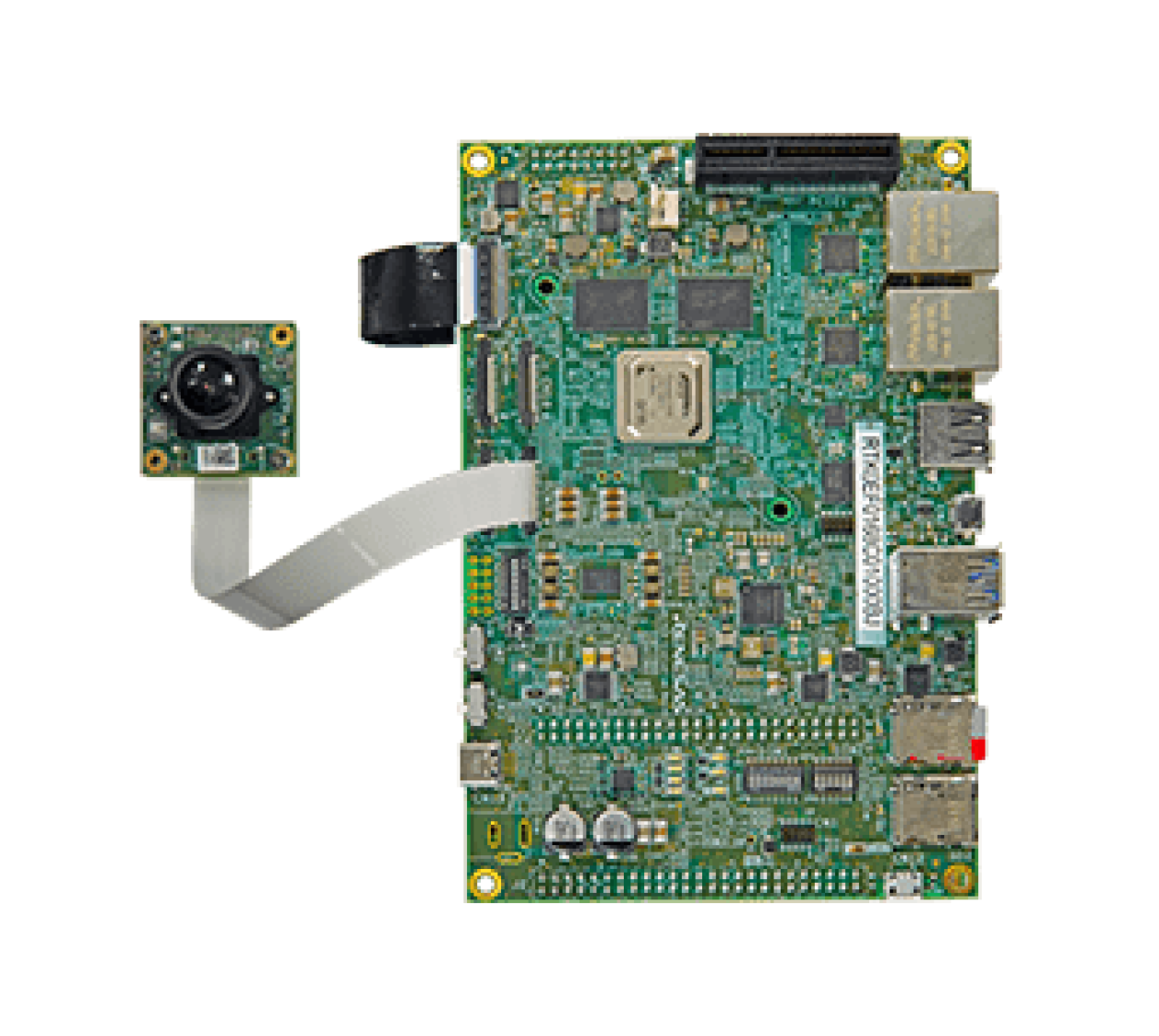 e-con e-CAM22_CURZH with Renesas RZ/V2H Evaluation Board - Top