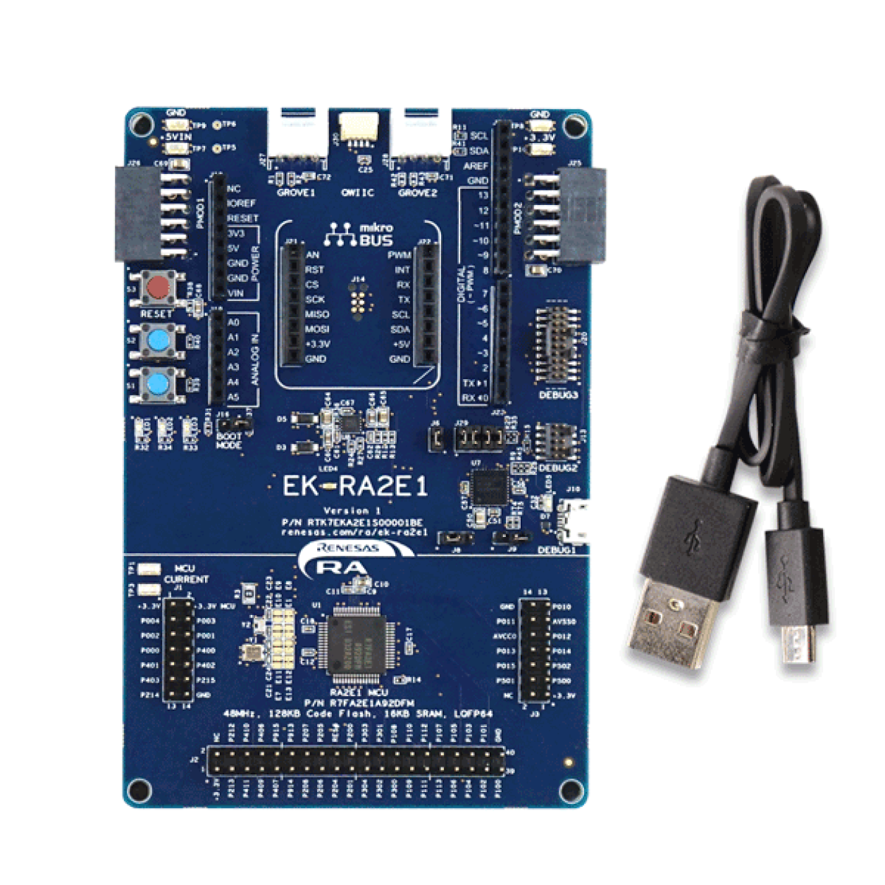 EK-RA2E1 Kit Contents