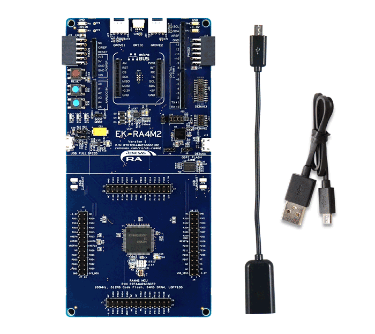 EK-RA4M2 Kit Contents