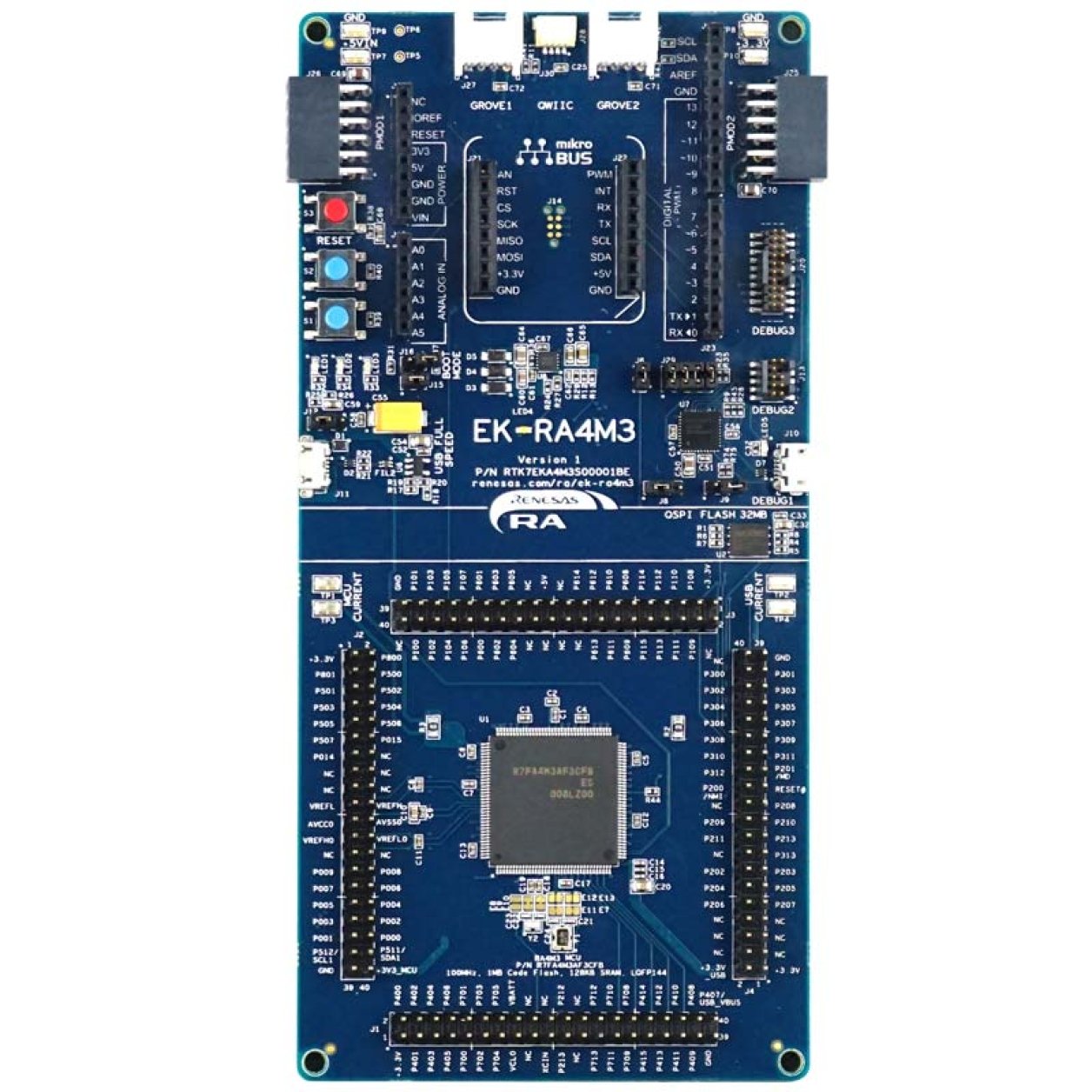 EK-RA4M3 Evaluation Board