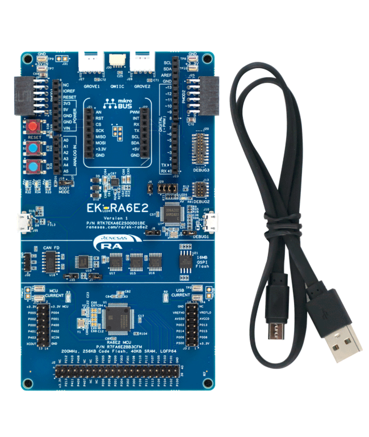 EK-RA6E2 Kit Contents