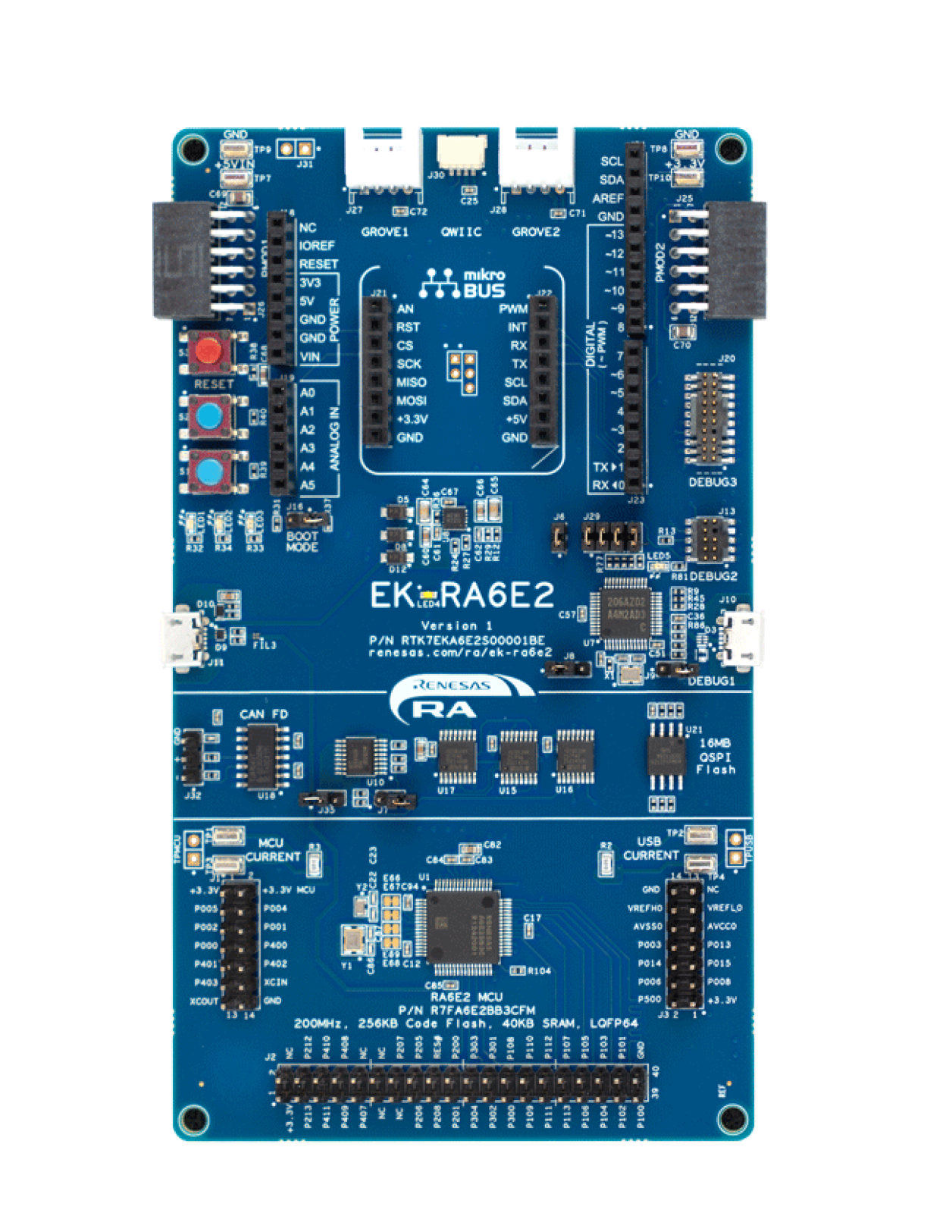 EK-RA6E2 Evaluation Board