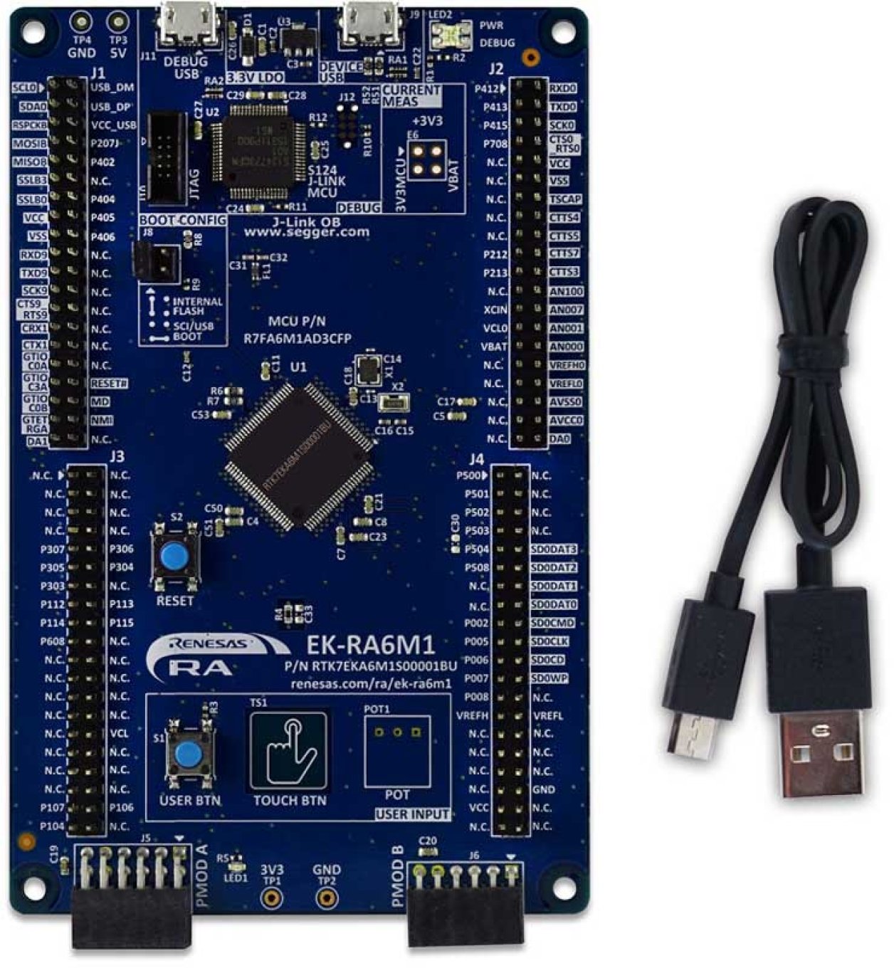 EK-RA6M1 Evaluation Kit Contents