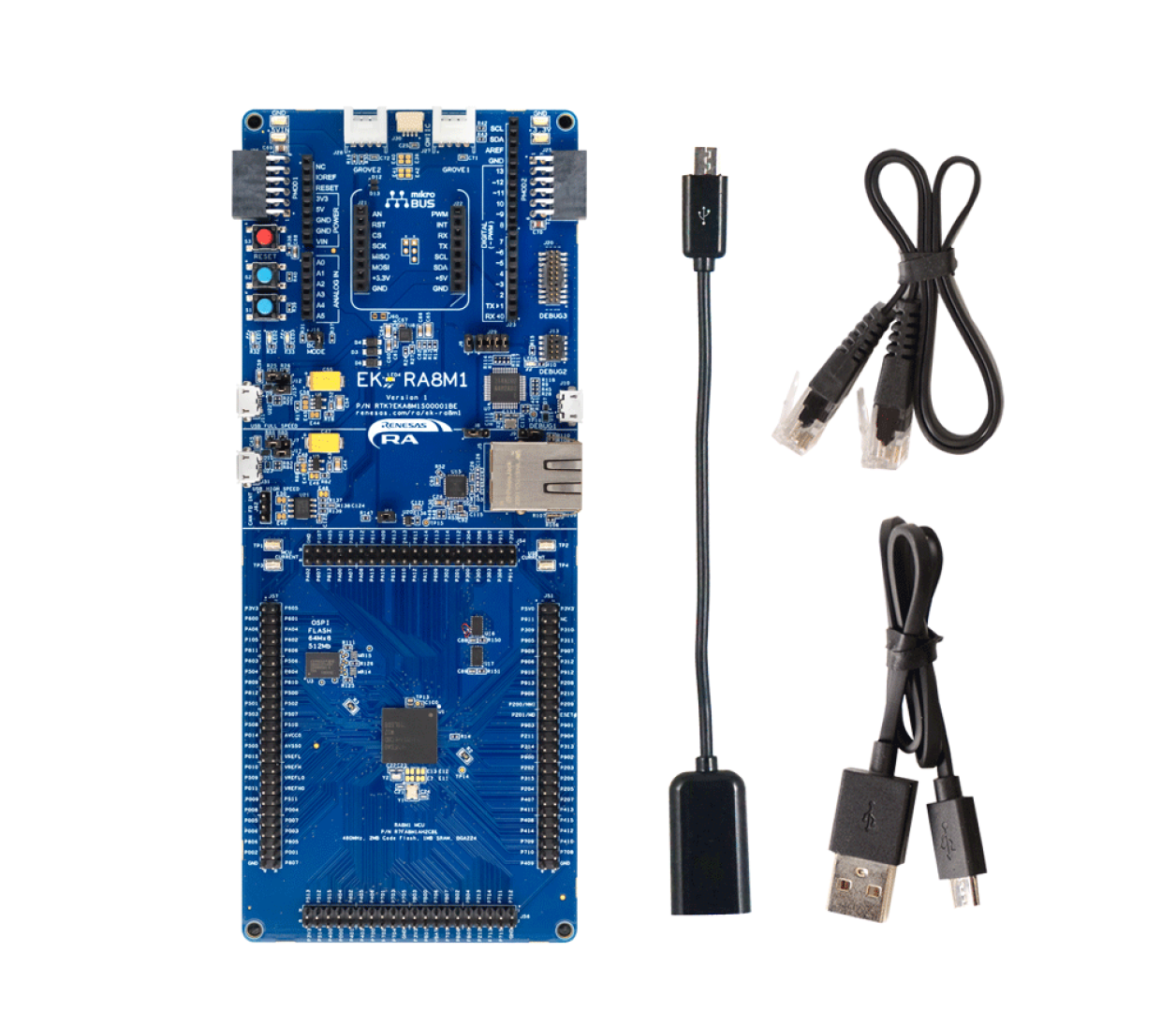 EK-RA8M1 Kit Contents