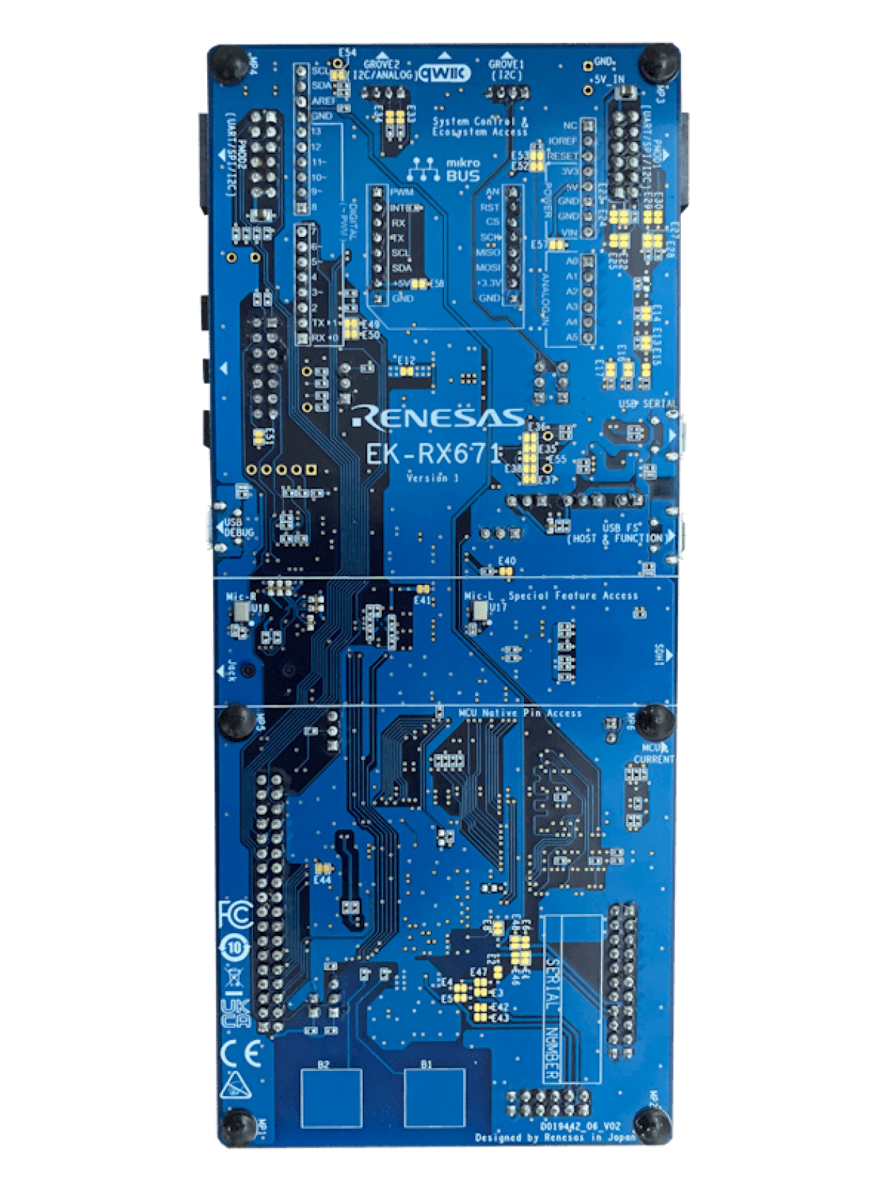 EK-RX671 Board - Bottom