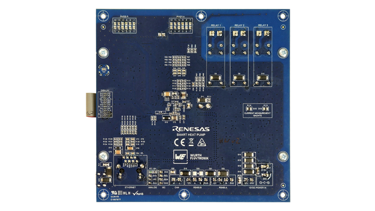EU189-HEATPUMPPOCZ 参考设计电路板 - 底视图