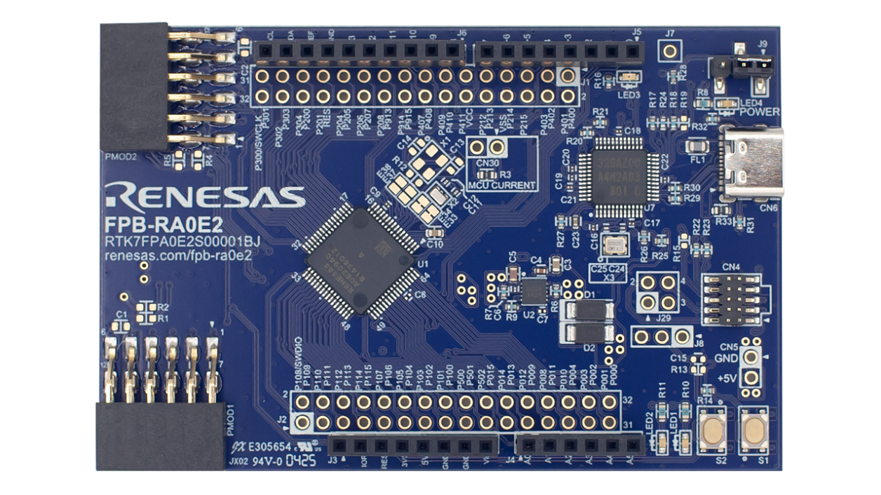 FPB-RA0E2 Evaluation Board - Top