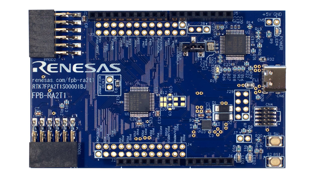 FPB-RA2T1 Evaluation Board - Top