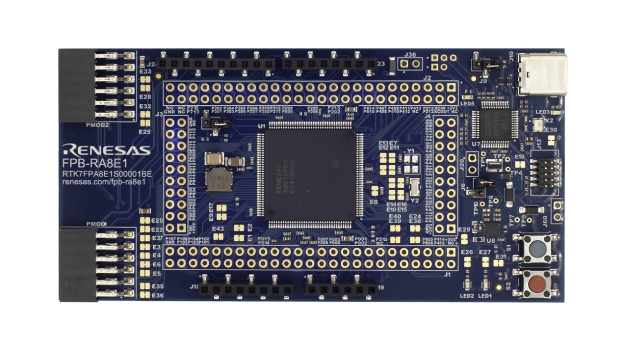 FPB-RA8E1 Fast Prototyping Board - Top