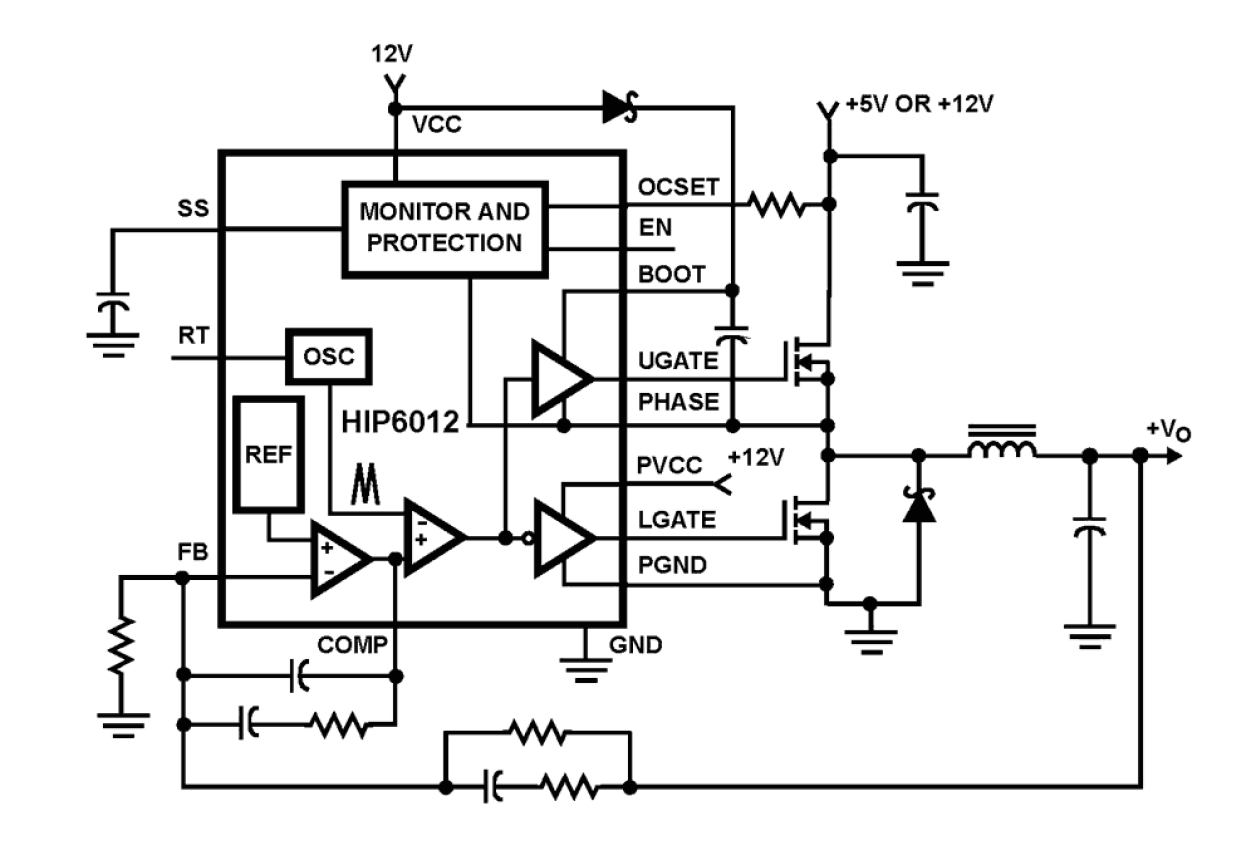 HIP6012 Functional Diagram