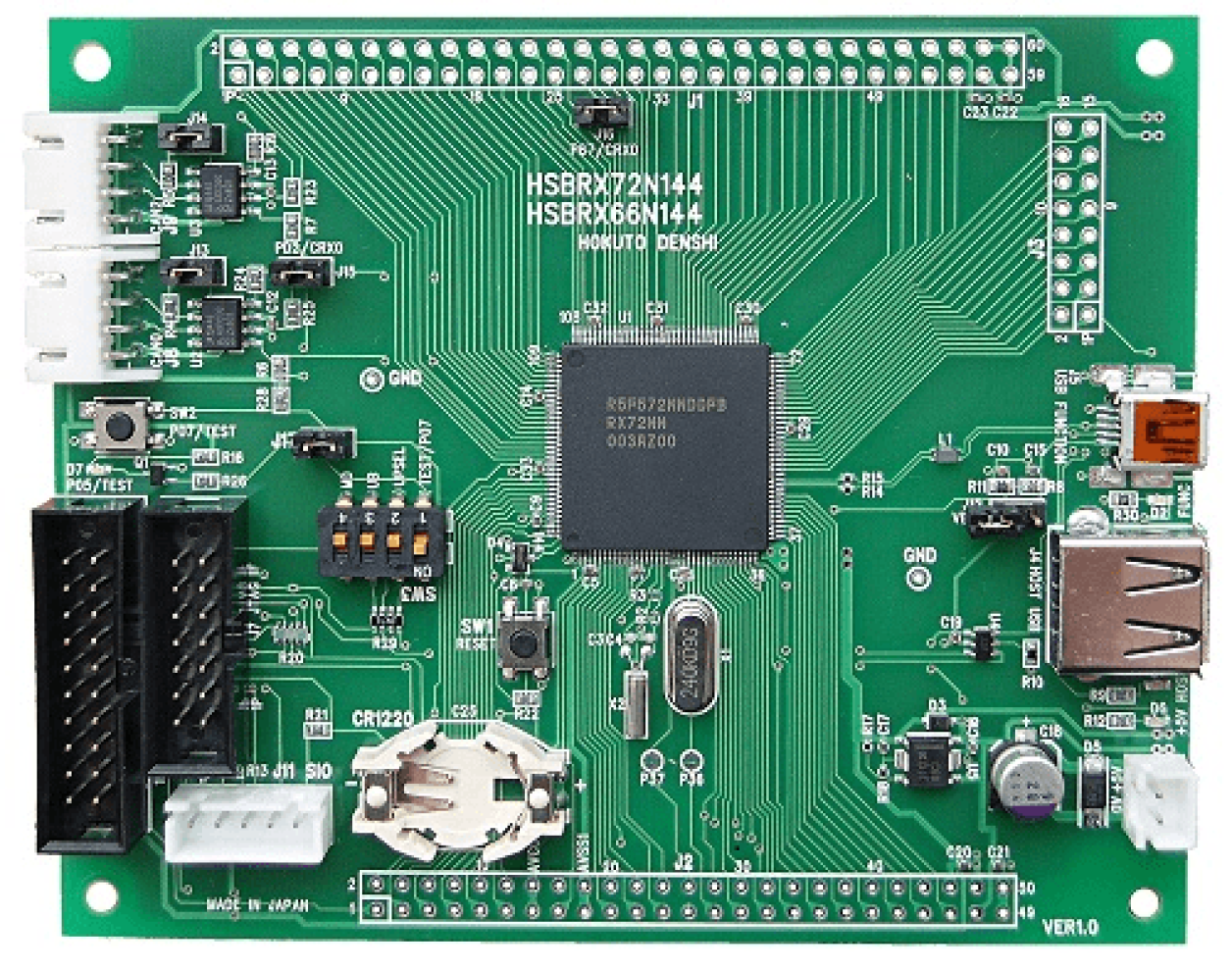 HSBRX72N144 (RX72N(144pin)搭載 マイコン評価ボード）