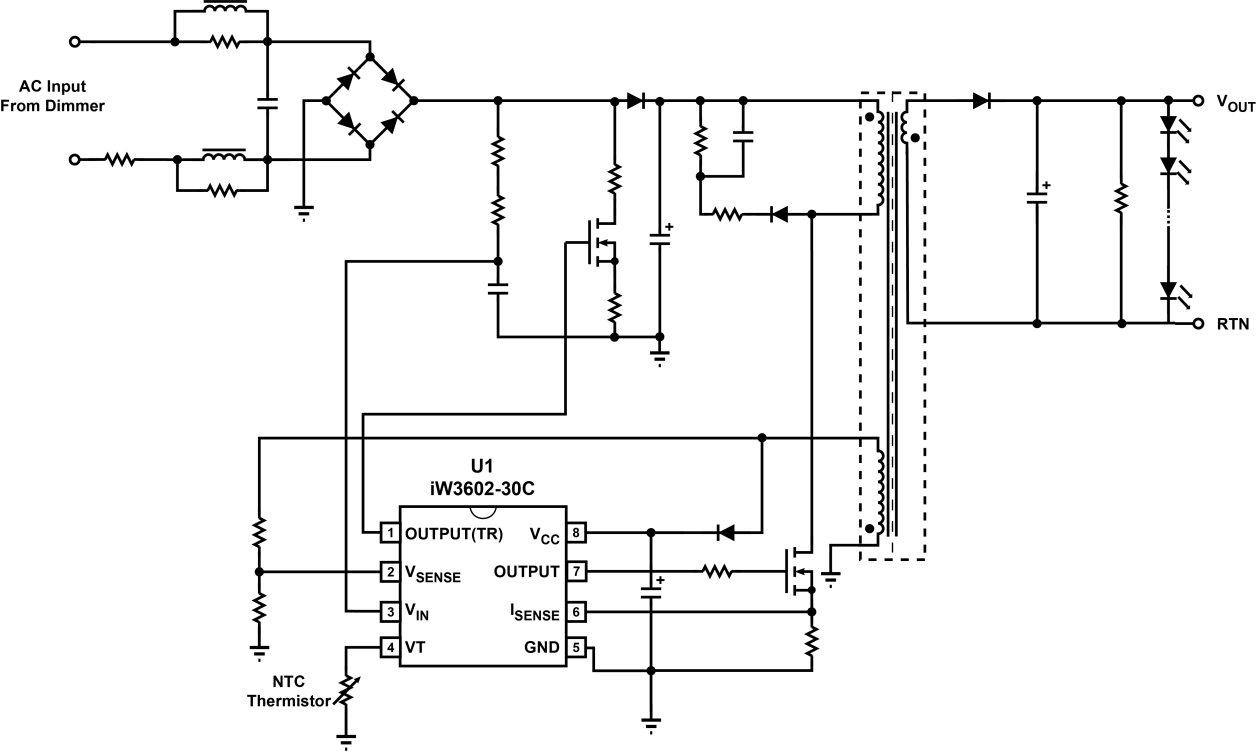 iW3602-30C Typical Applications Diagram