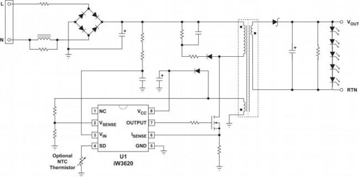 iW3620 Typical Applications Diagram