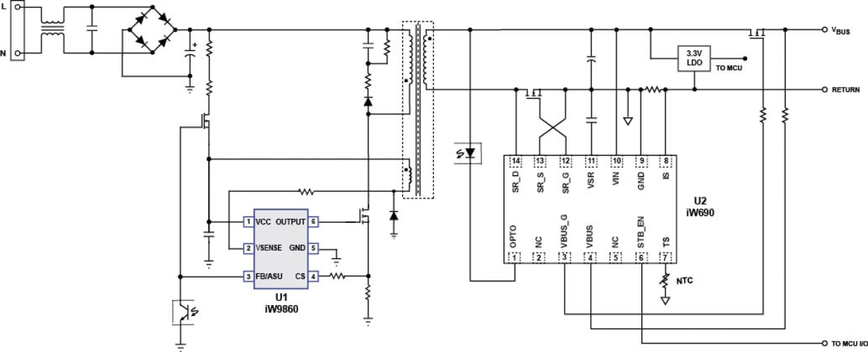 iW9860 + iW690 Typical Applications Diagram
