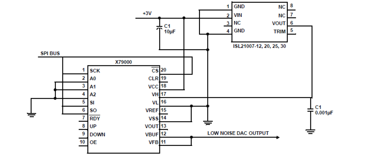 ISL21007xFB8xx Functional Diagram