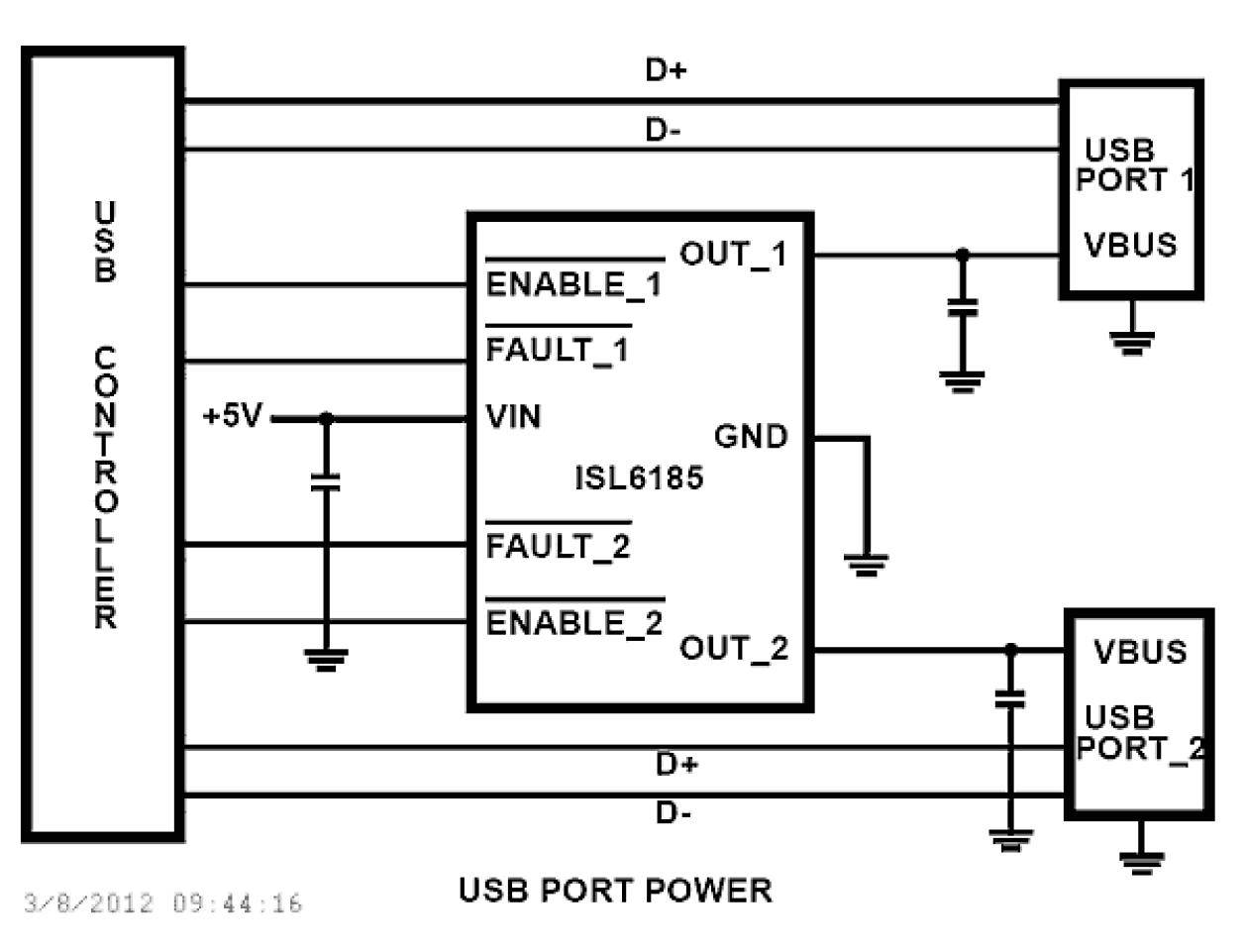 ISL6185XXC_ISL6185XXI Functional Diagram