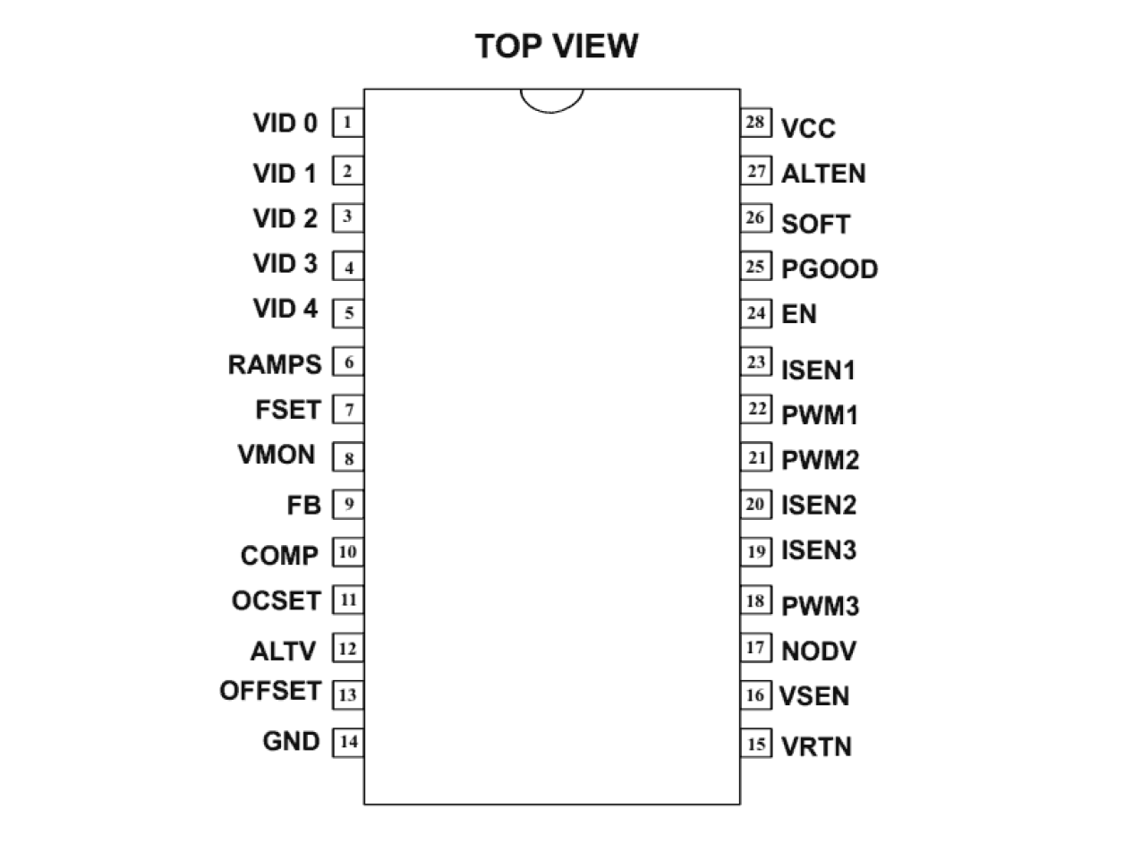 ISL6215 Functional Diagram