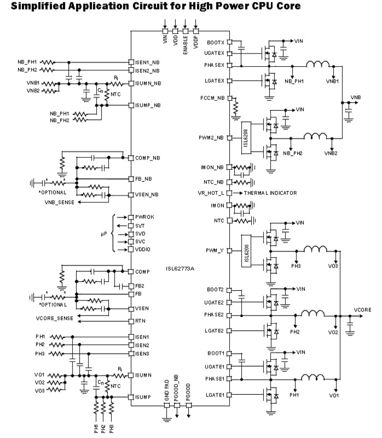 ISL62773A Functional Diagram