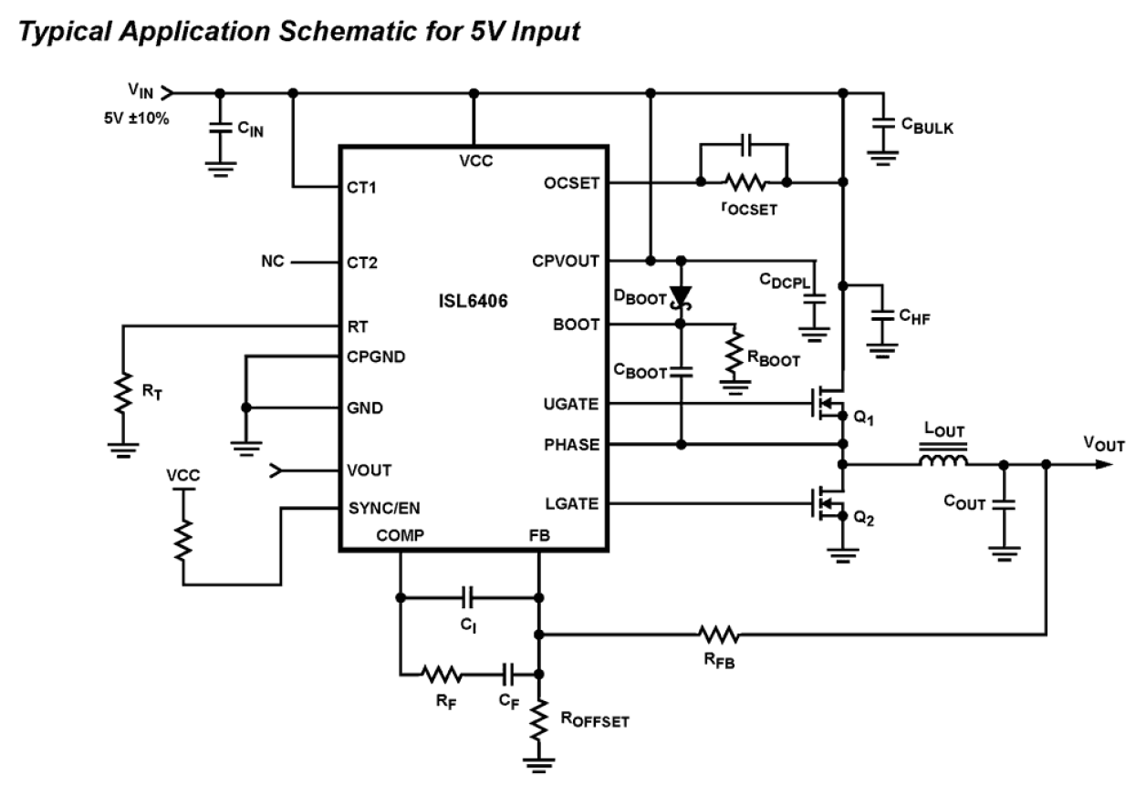 ISL6406 Functional Diagram
