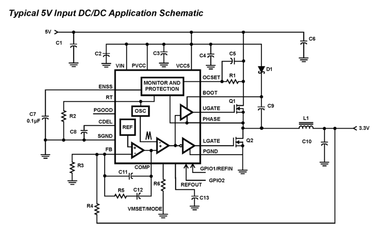 ISL6420 Functional Diagram