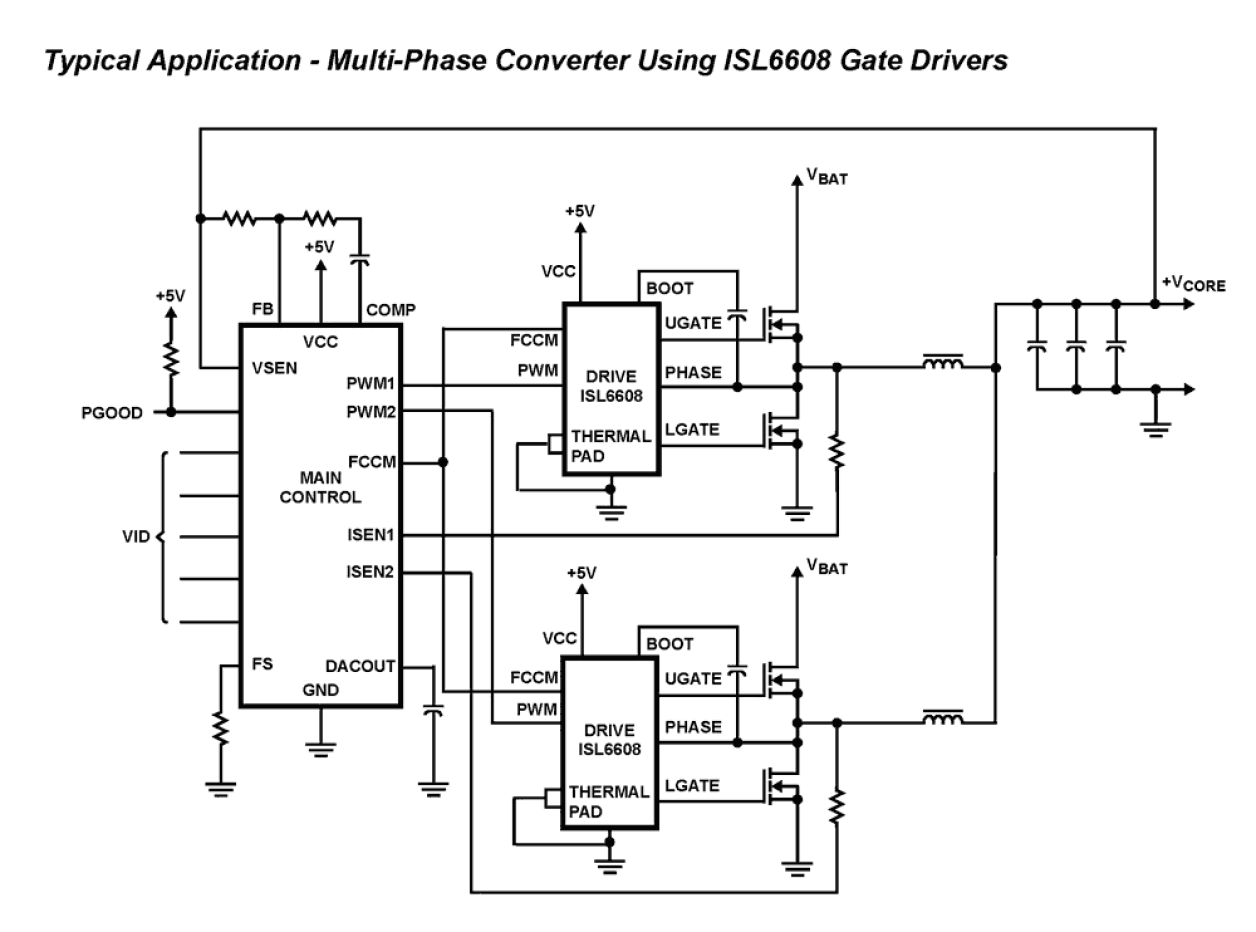 ISL6608 Functional Diagram