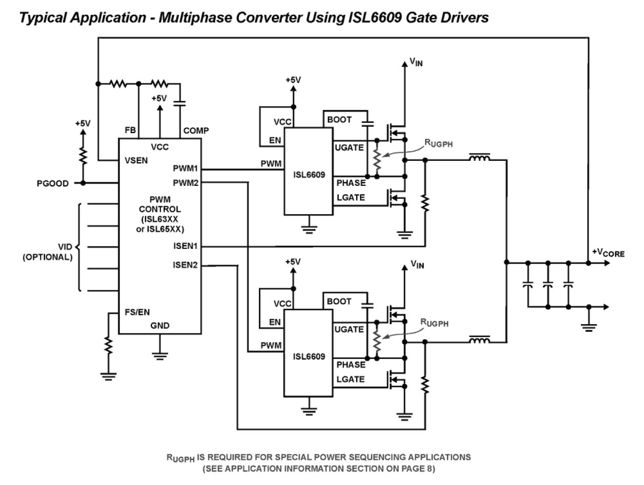 ISL6609_ISL6609A Functional Diagram