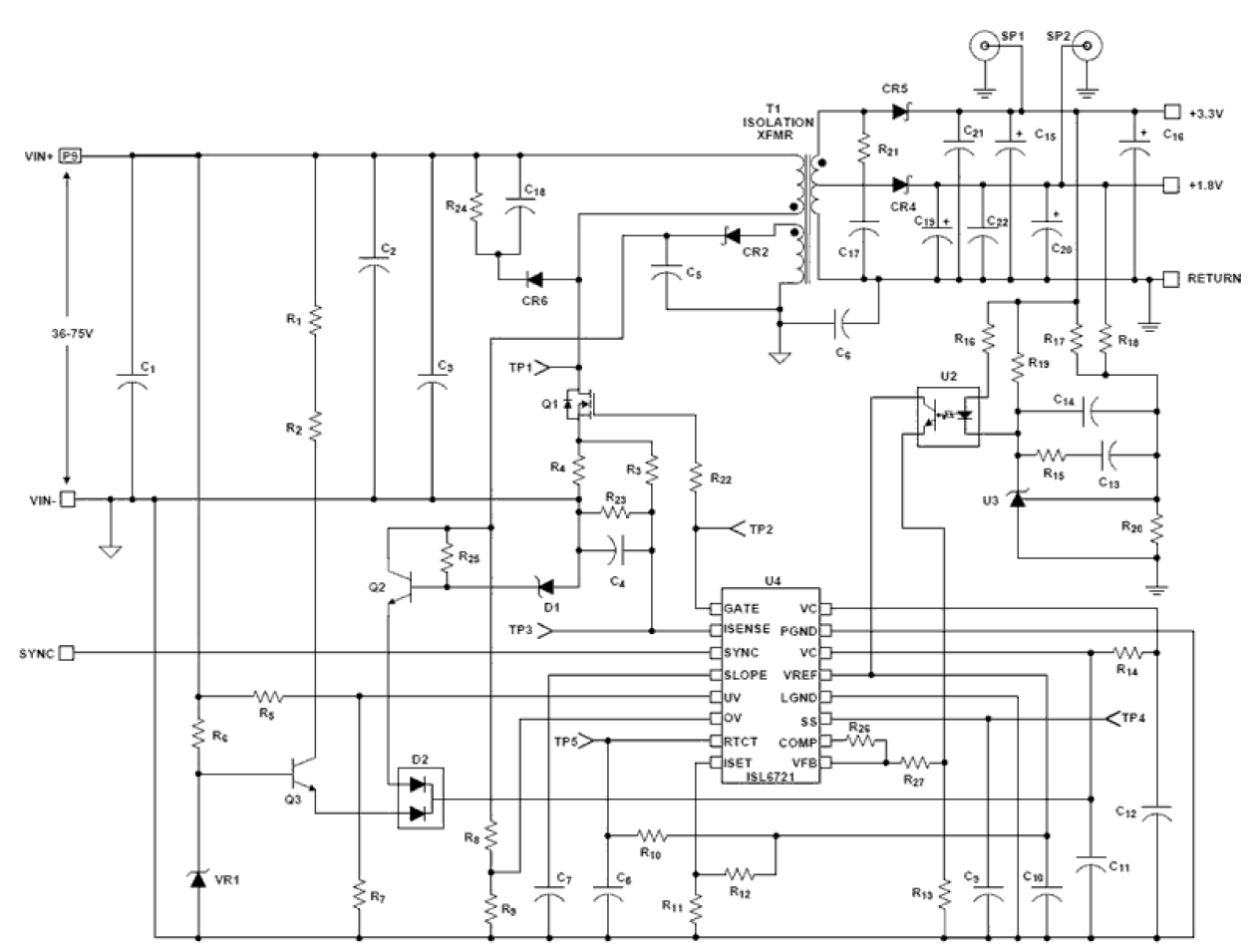 ISL6721 Functional Diagram