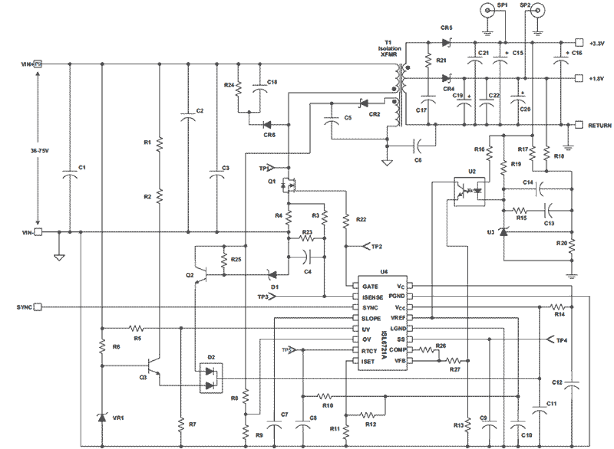 ISL6721A Functional Diagram