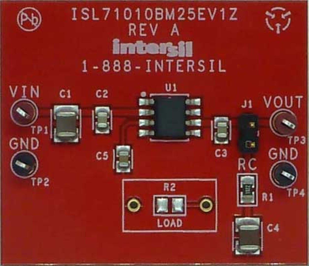 ISL71010BM25EV1Z Evaluation Board