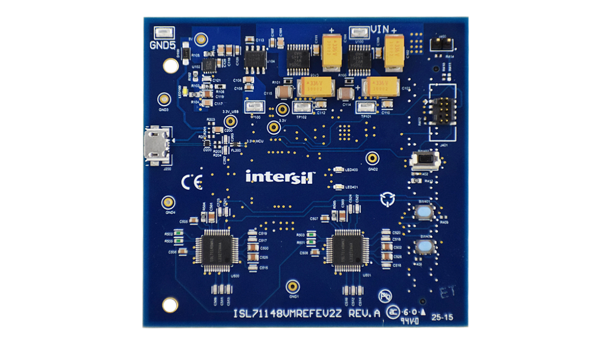 ISL71148VMREFEV2Z Reference Design Board - Top