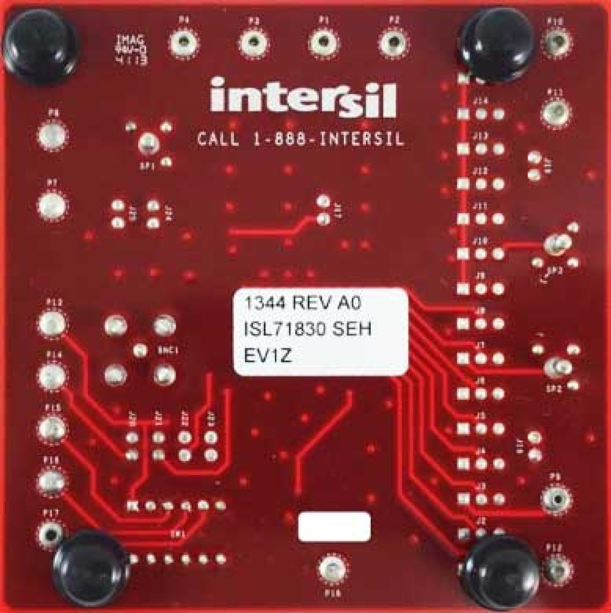ISL71830SEHEV1Z Rad Hard MUX Eval Board Back