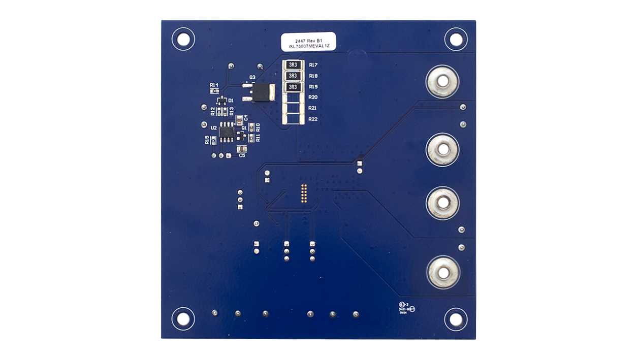 ISL73007MEVAL1Z Evaluation Board - Bottom