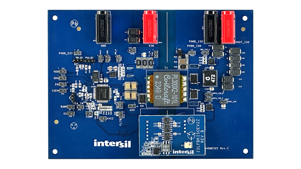 ISL73846MEV2Z Evaluation Board - Top