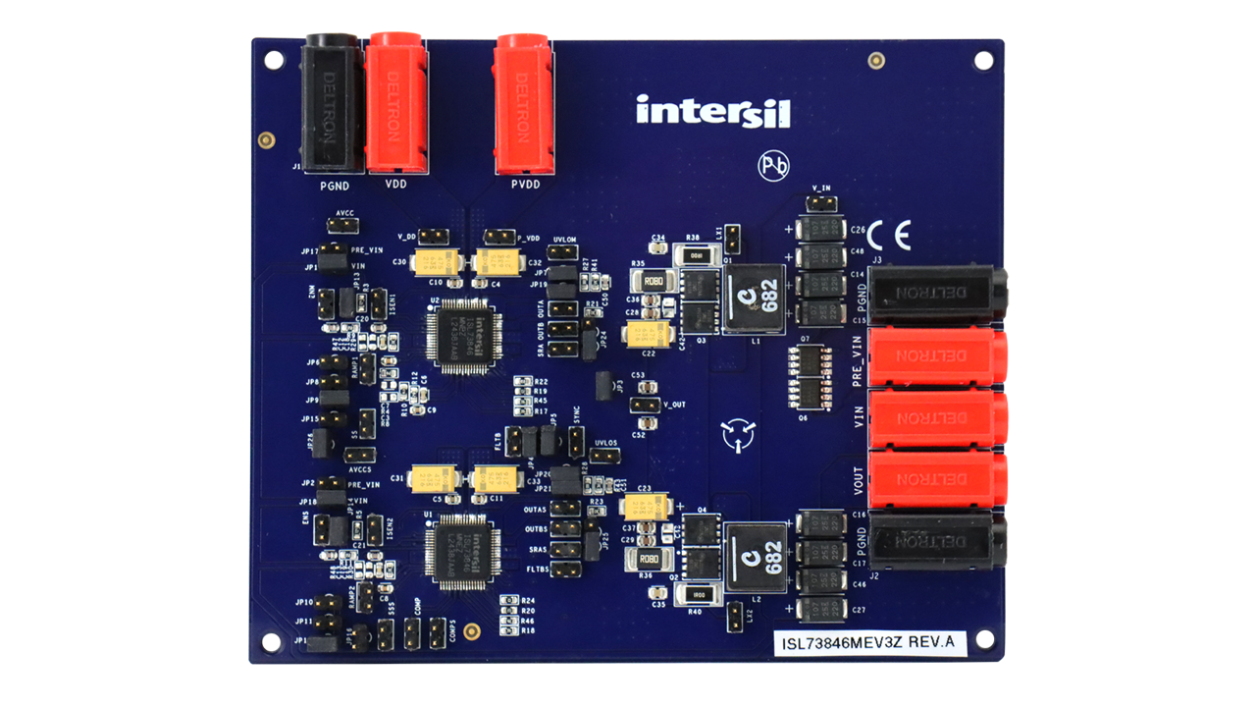 ISL73846MEV3Z Evaluation Board - Top