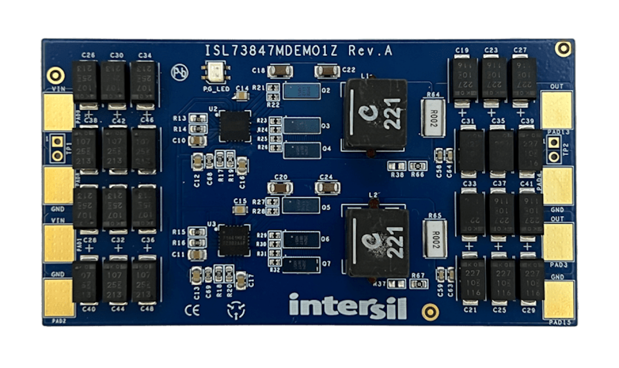 ISL73847MDEMO1Z Demonstration Board