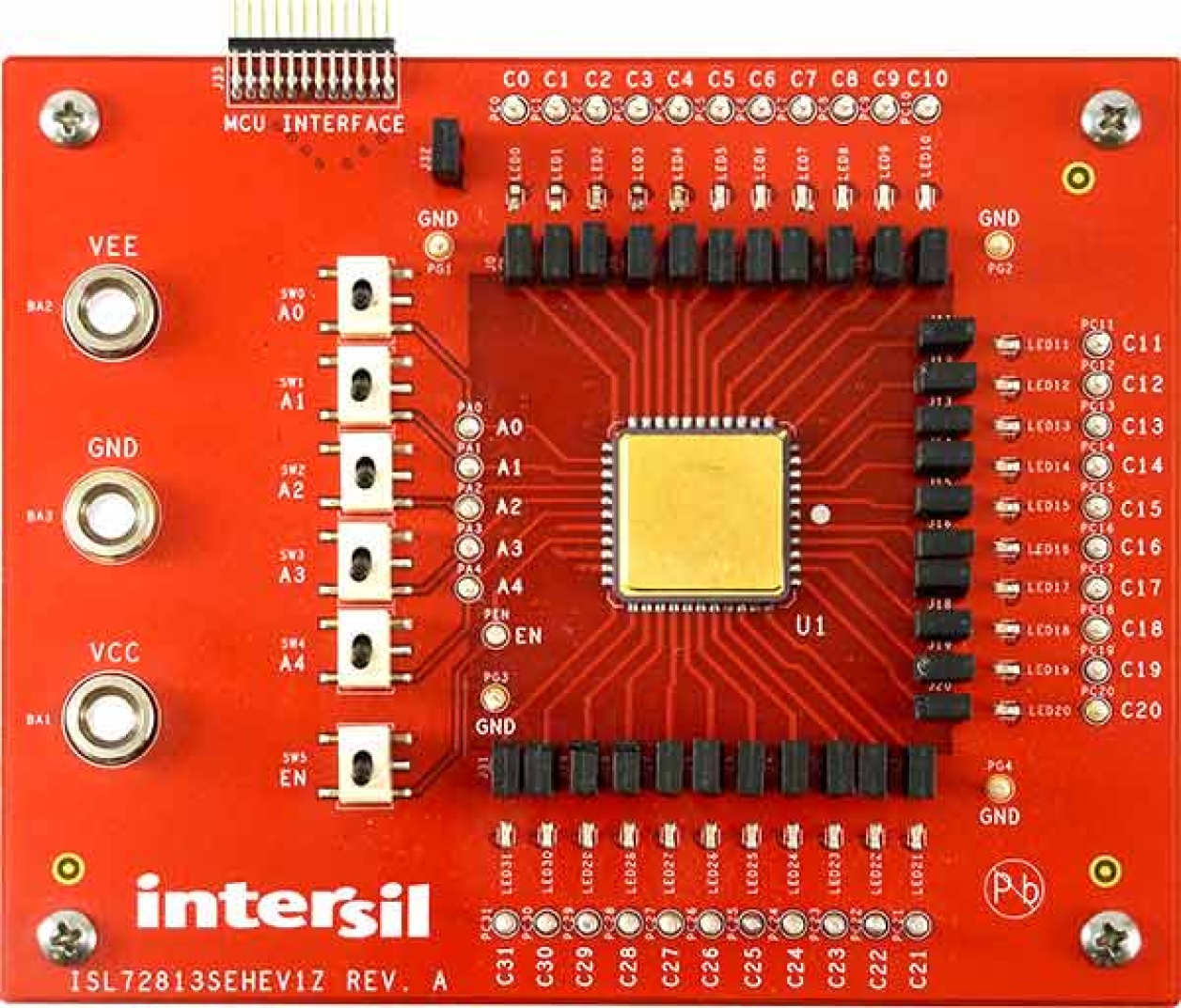 ISL78213SEHEV1Z Board Top