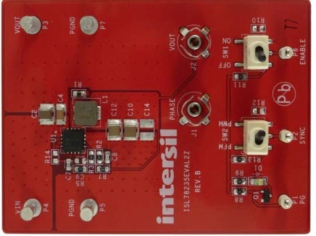 ISL78235EVAL2Z Board Top
