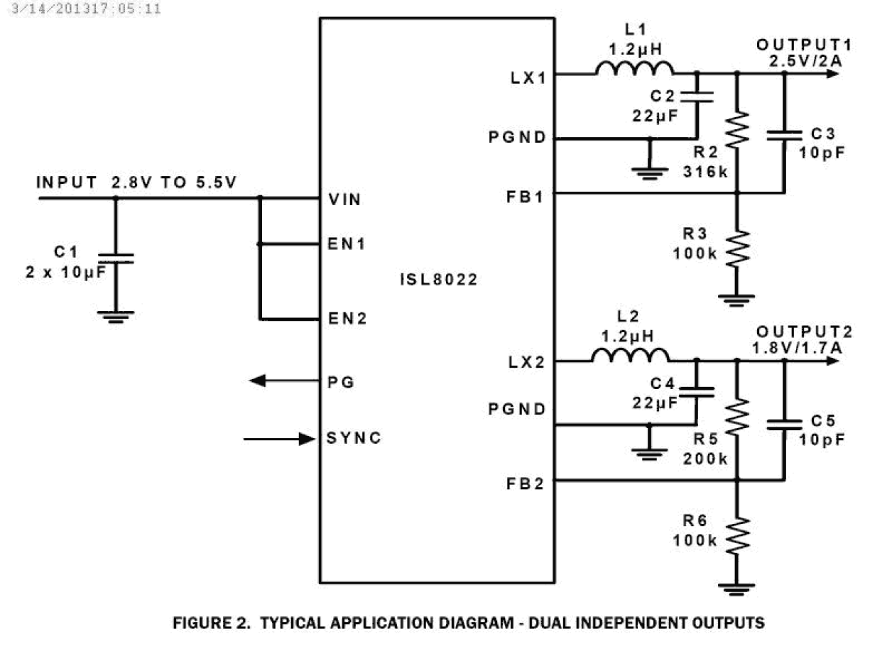 ISL8022 Functional Diagram
