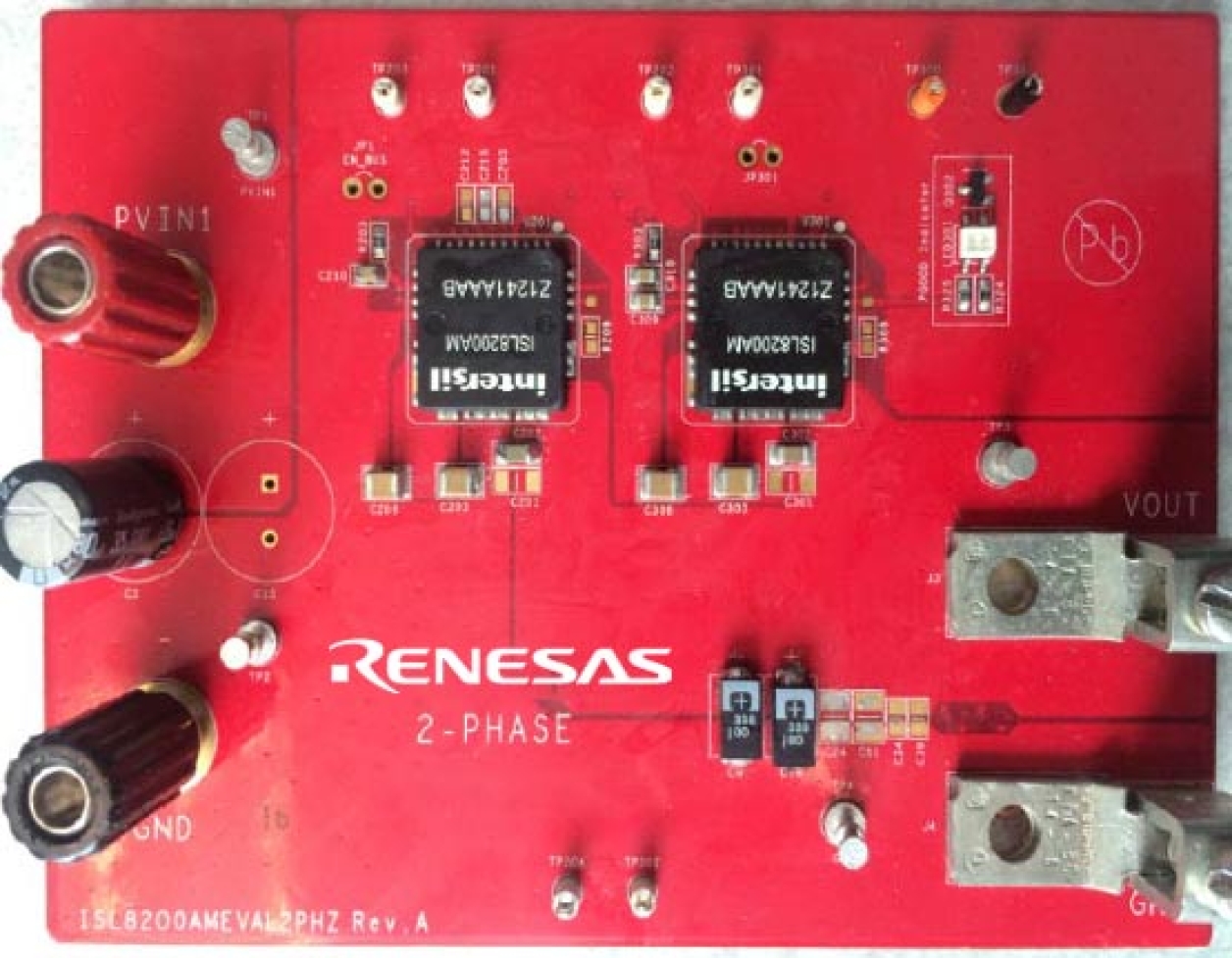 ISL8200AMEVAL2PHZ Power Module Evaluation Board
