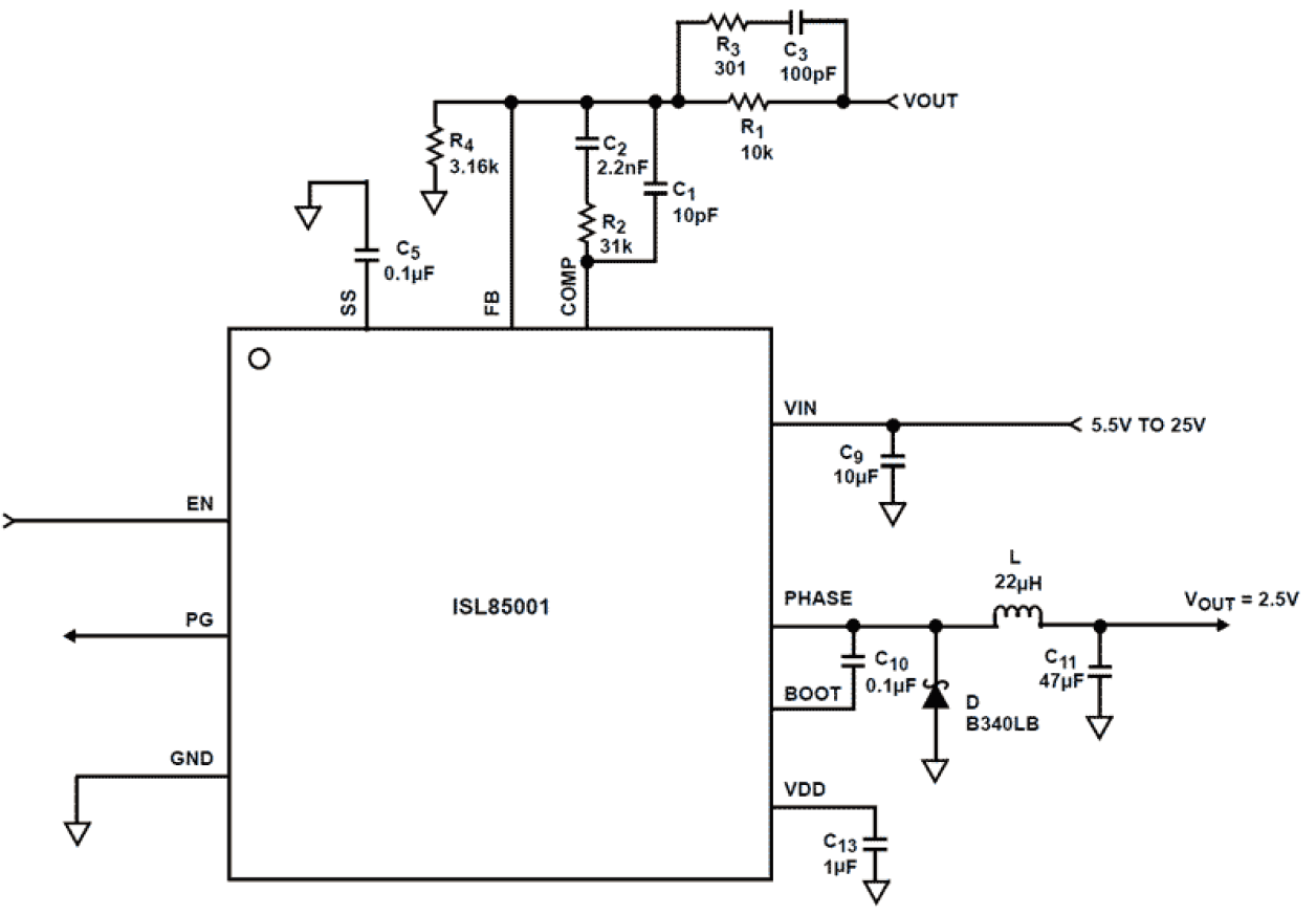 ISL85001 Functional Diagram