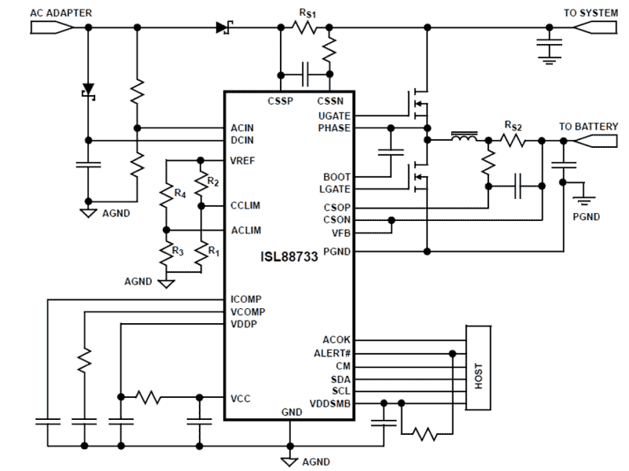 ISL88733 Functional Diagram