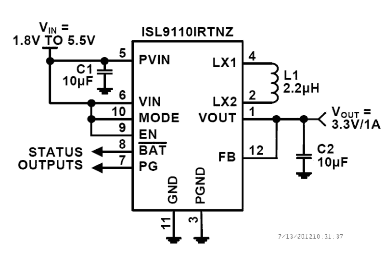 ISL9110_ISL9112 Functional Diagram