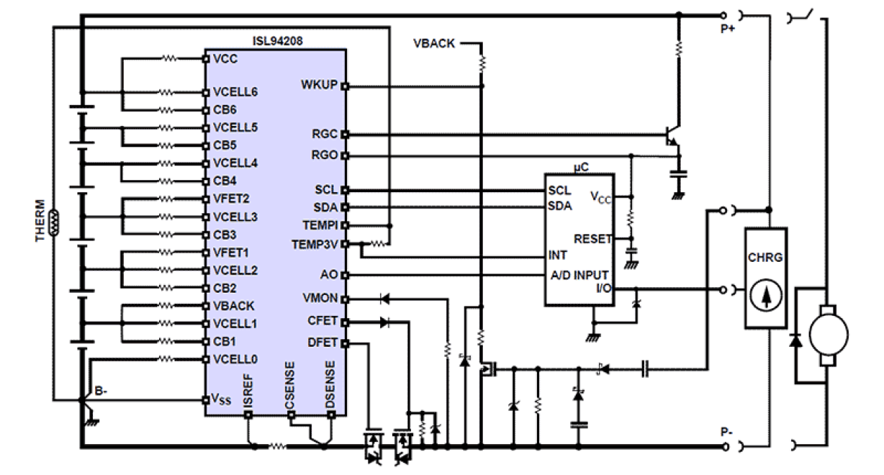 ISL94208 Functional Diagram
