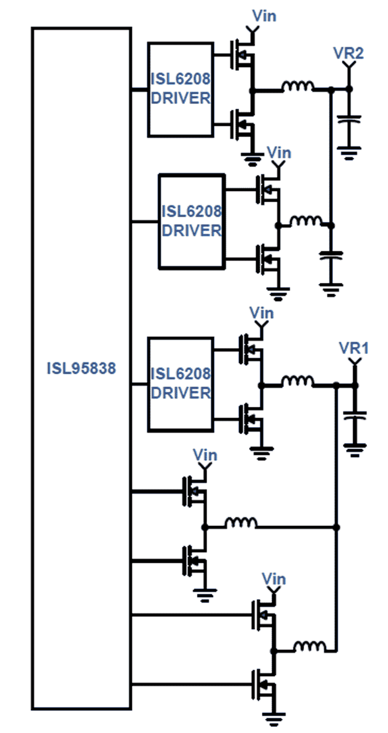 ISL95838 Functional Diagram