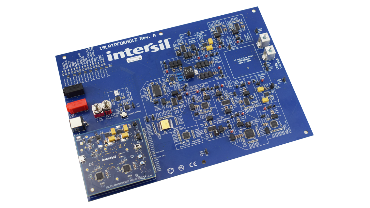 ISLRTPFDEMO1Z + ISL71148VMREFEV2Z Reference Design Board
